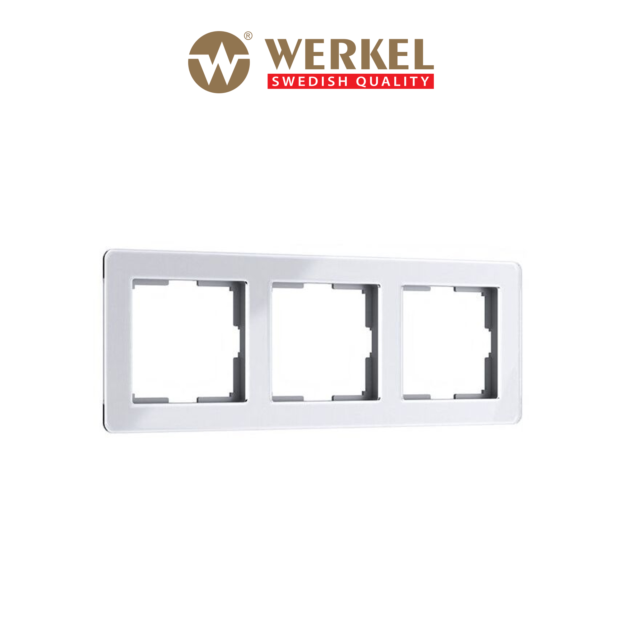 

Рамка для розетки / выключателя на 3 поста Werkel Acrylic W0032701 белый из акрила, Acrylic