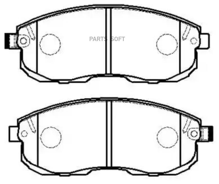 

Колодки Тормозные Дисковые Передн Nissan: Maxima 95- Mitsubishi: L200 96-