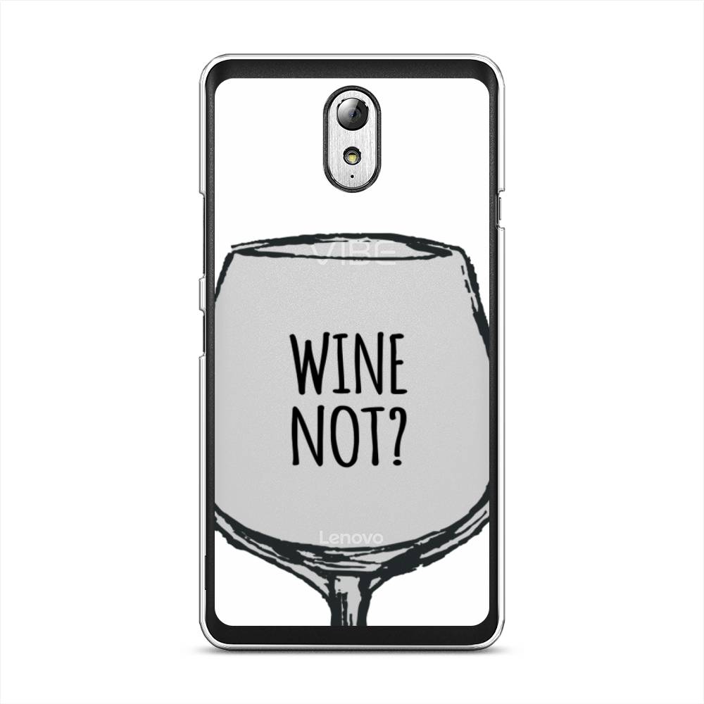 

Чехол на Lenovo Vibe P1m "Wine not white", Белый, 111350-6