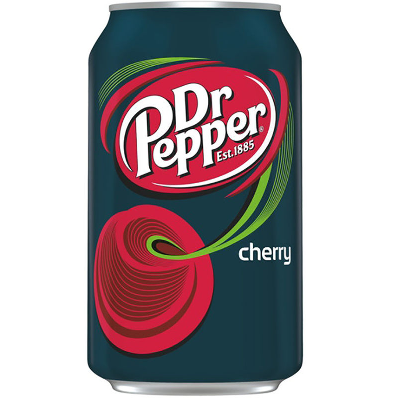 фото Напиток газированный dr.pepper (доктор пеппер)cherry (вишня) 0.33 л х 12 шт