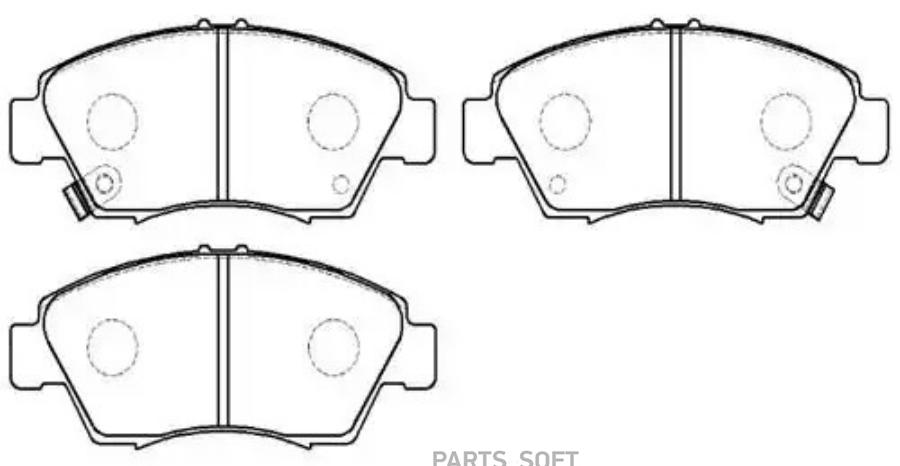 

Колодки Тормозные Дисковые Передн Acura: Rsx 02-06 Honda: Civic 91-05, Crx Iii 92-98, Fit