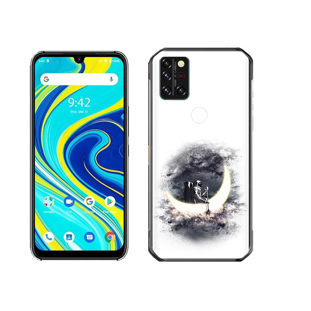 

Чехол MyPads Tocco для Umidigi A7 Pro лунный путешественник, Прозрачный, Tocco
