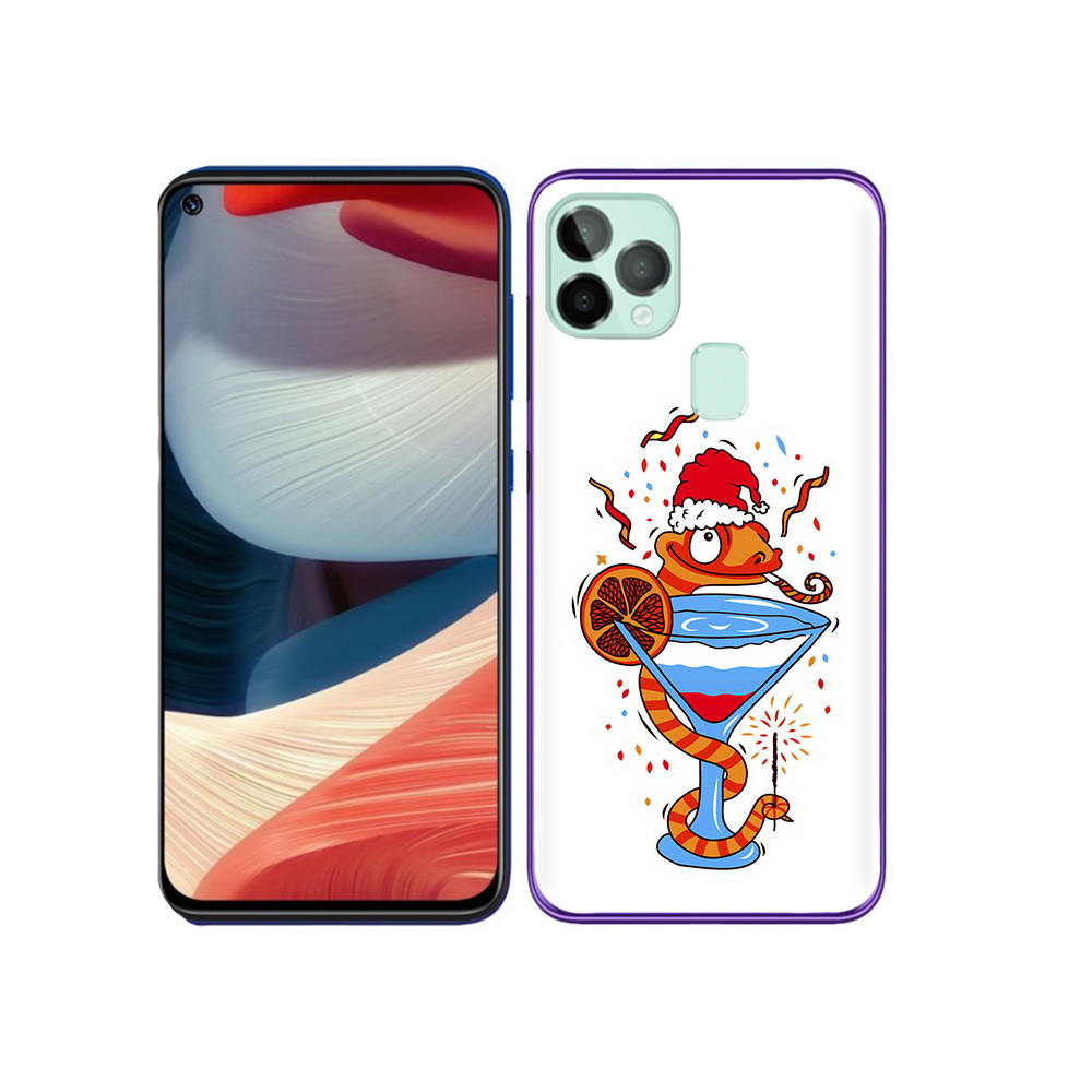 

Чехол MyPads Tocco для Oukitel C22 змейка, Прозрачный, Tocco