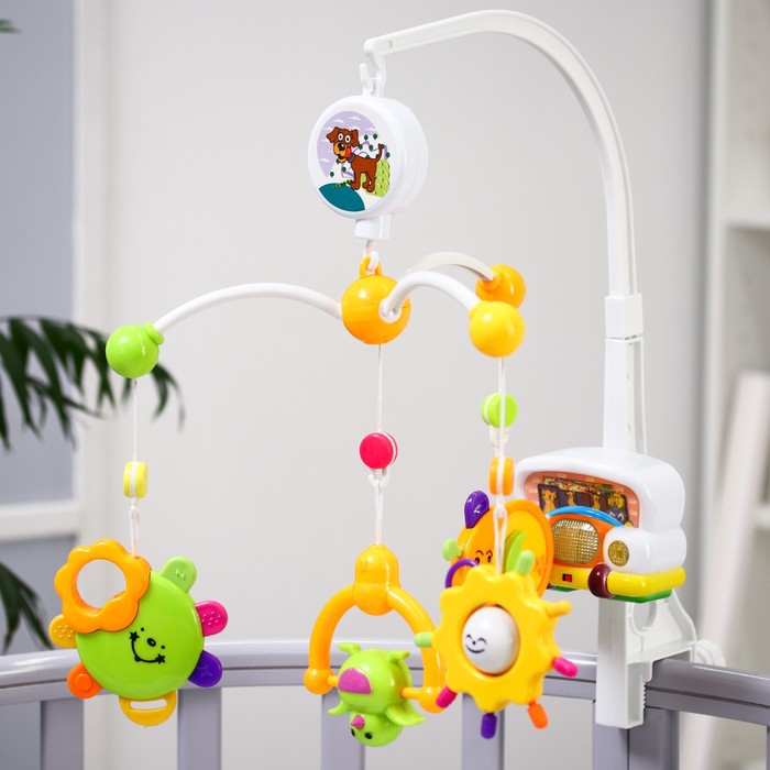 

Мобиль музыкальный «Счастливое сокровище», заводной, наклейка МИКС, Мобиль - Полярное сияние