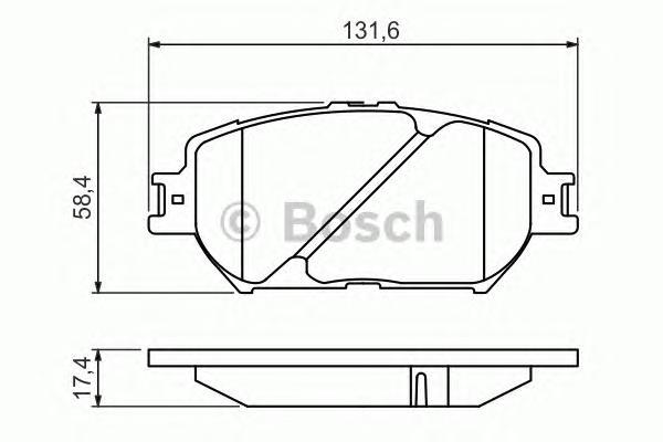 

Комплект тормозных колодок BOSCH 0986494418