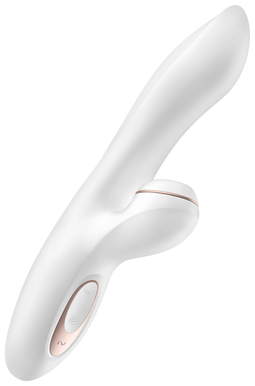 фото Клиторальный стимулятор и вибратор satisfyer pro g-spot rabbit белый 12 см