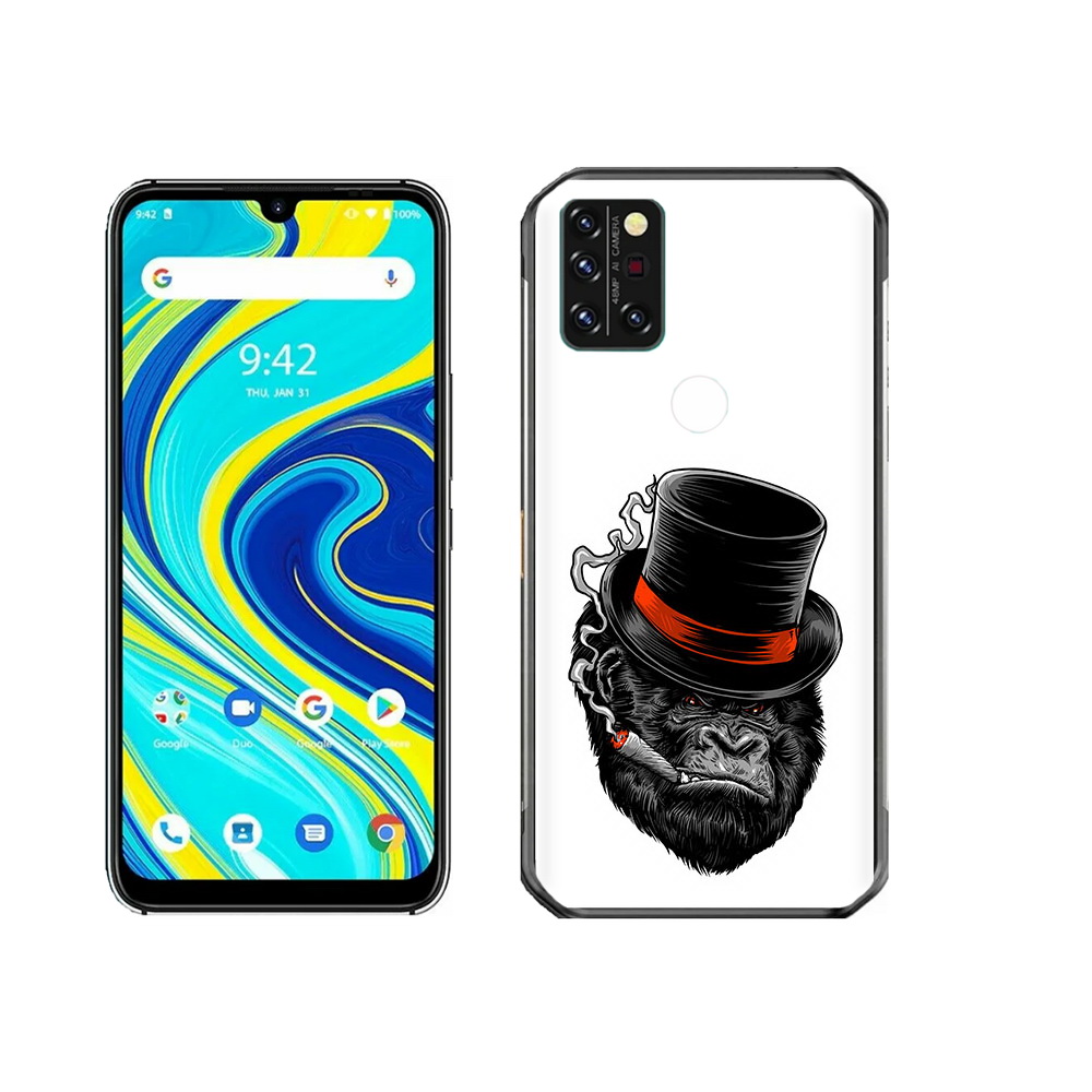 

Чехол MyPads Tocco для Umidigi A7 Pro дизайнерская горилла, Прозрачный, Tocco