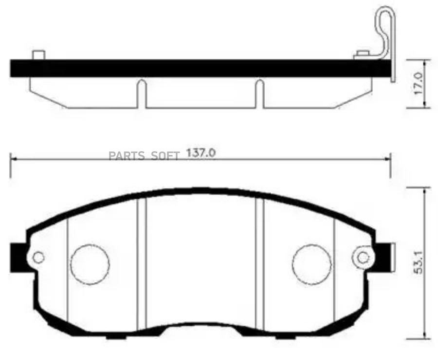

Колодки Тормозные Дисковые Передн Suzuki: Sx4 06- Nissan: Juke 10- Renault: Latitude 10- F