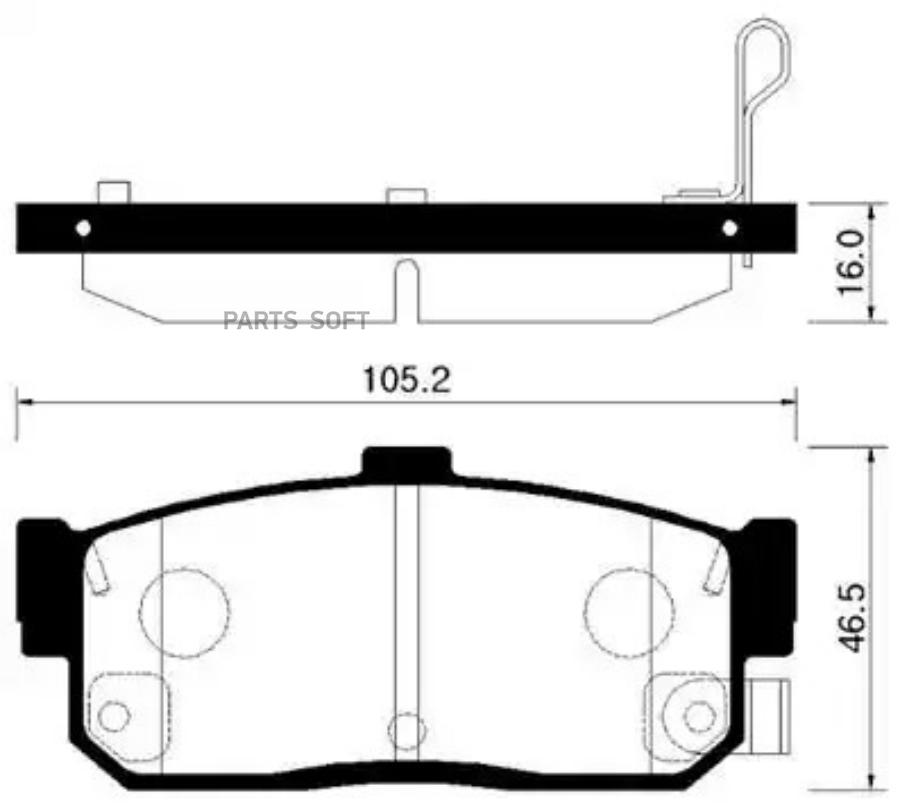 

Колодки Тормозные Дисковые Задн Infiniti: G20 90-01, I30 96-01 Nissan: Altima 93-01, Almer