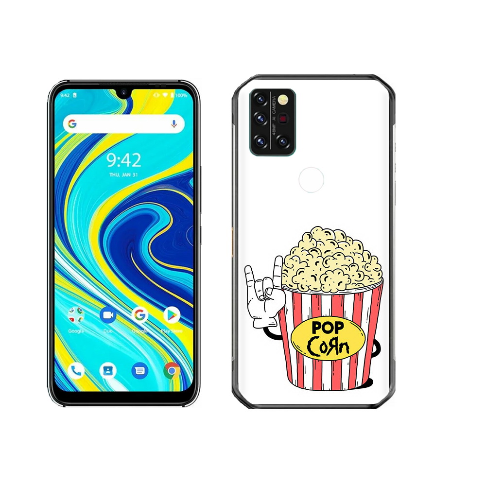 

Чехол MyPads Tocco для Umidigi A7 Pro крутой попкорн, Прозрачный, Tocco