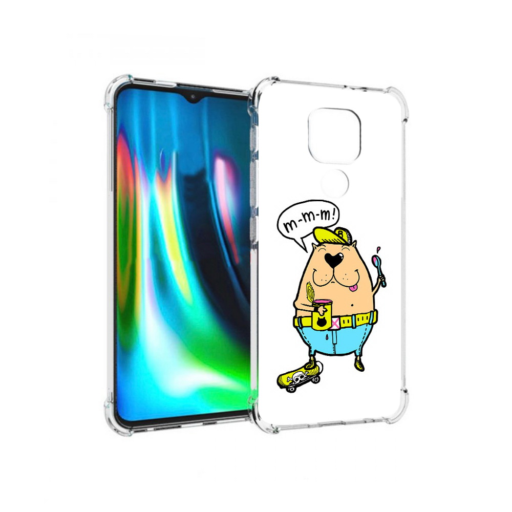

Чехол MyPads Tocco для Motorola Moto G9 Play Бобр (PT227081.347.30), Прозрачный, Tocco