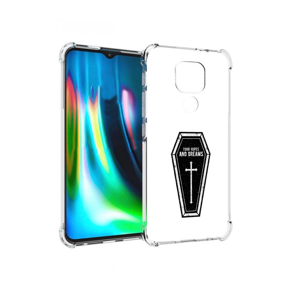 

Чехол MyPads Tocco для Motorola Moto G9 Play гроб с мечтами (PT227081.347.299), Прозрачный, Tocco