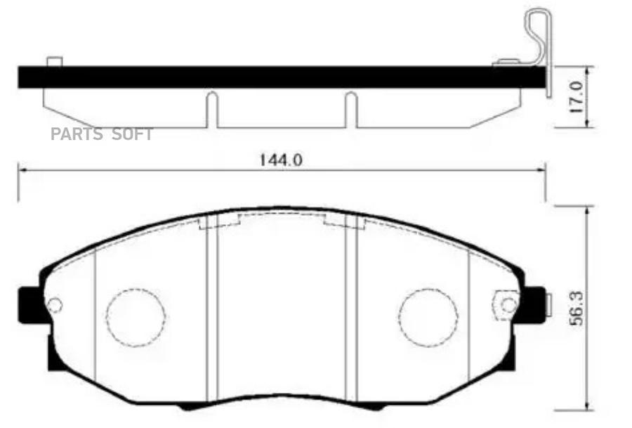 

Колодки Тормозные Дисковые Передн Chevrolet: Epica 04-06 Suzuci: Verona 04-06 Daewoo: Tosc