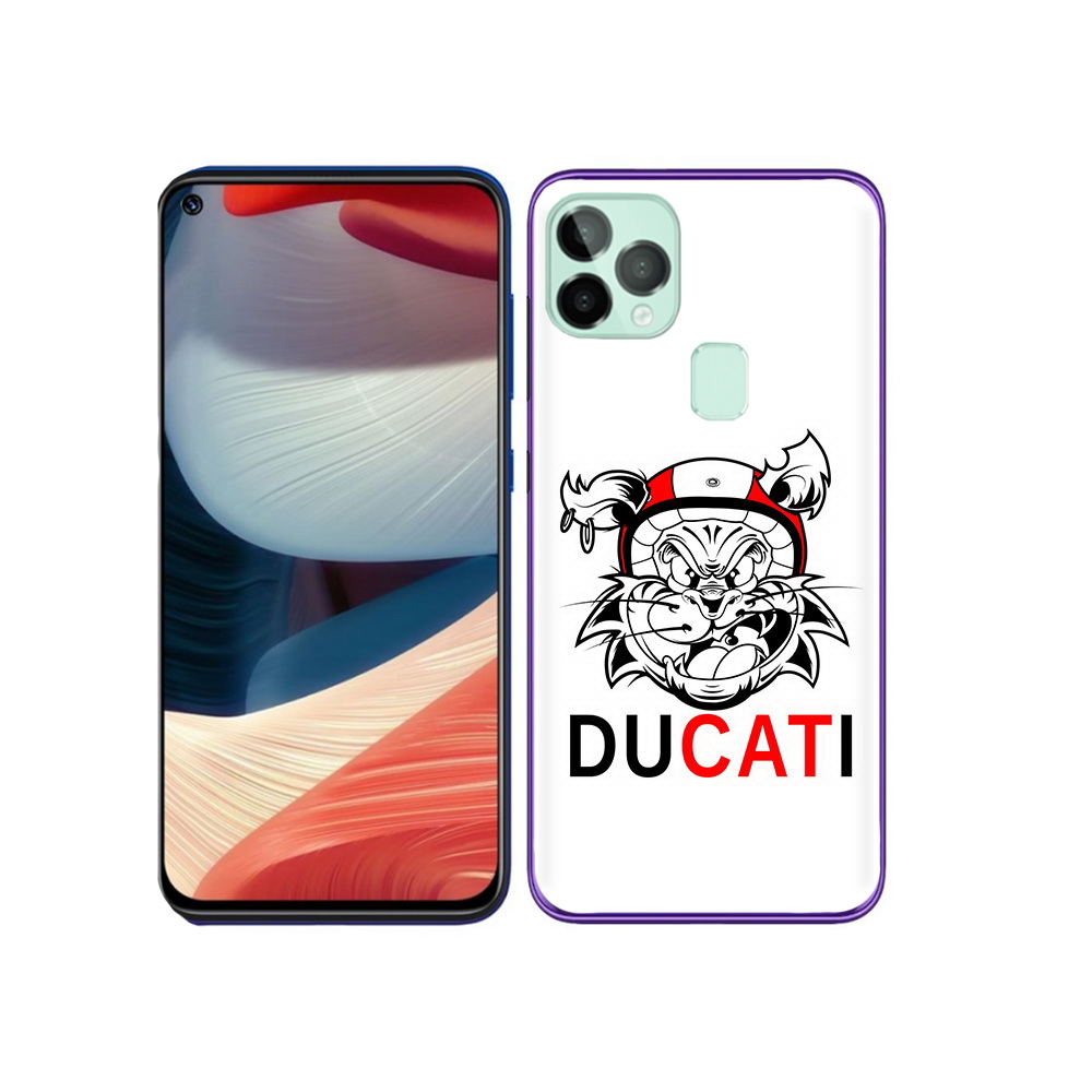 

Чехол MyPads Tocco для Oukitel C22 дукати, Прозрачный, Tocco