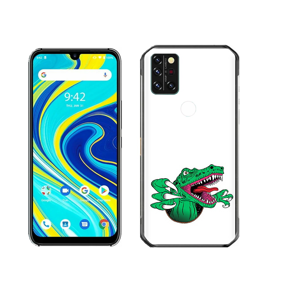

Чехол MyPads Tocco для Umidigi A7 Pro крокодил, Прозрачный, Tocco