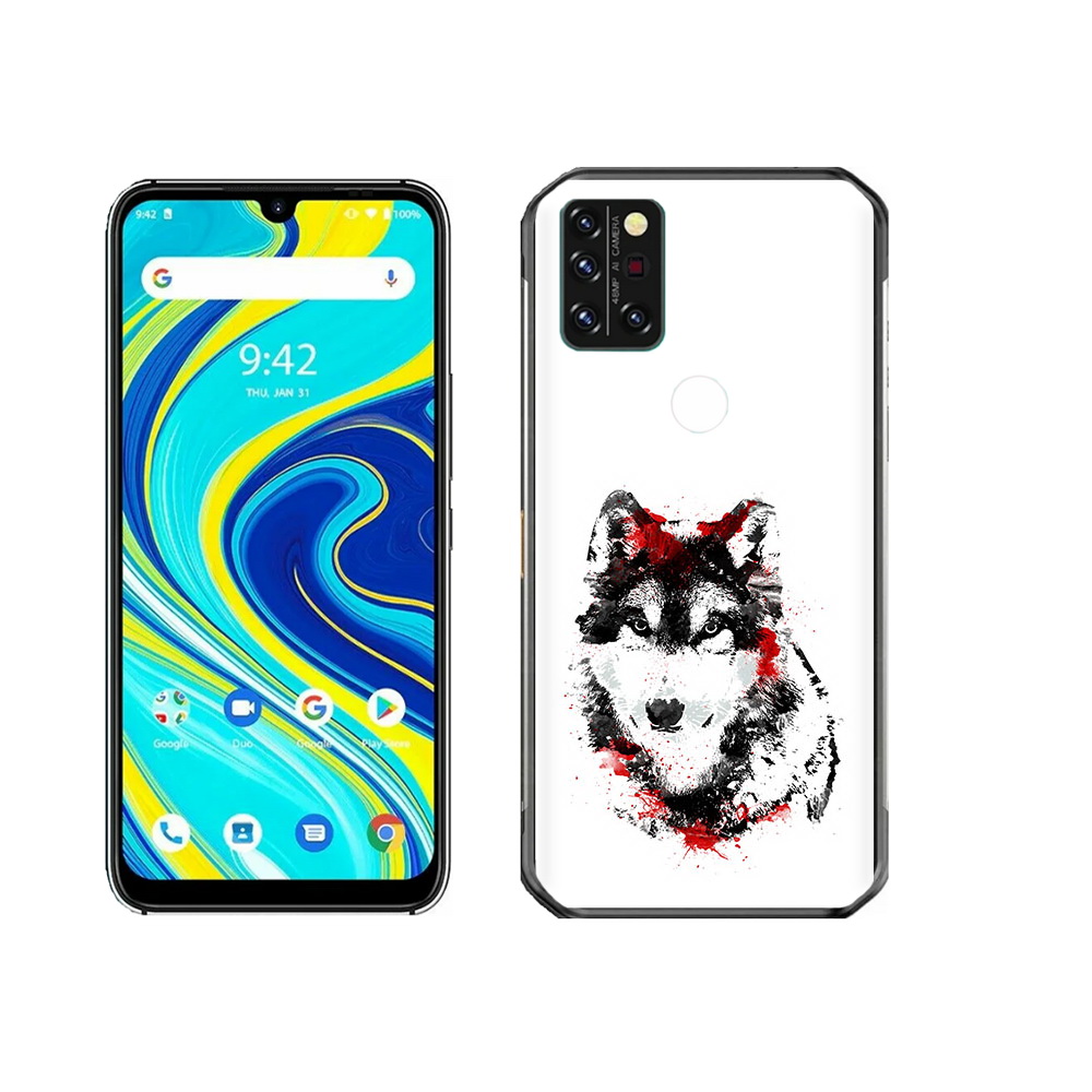 

Чехол MyPads Tocco для Umidigi A7 Pro кровавый волк, Прозрачный, Tocco