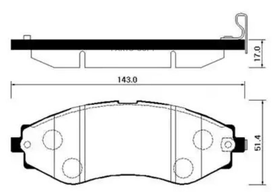 

Колодки тормозные дисковые передн CHEVROLET: EVANDA 05-, TACUMA 00, REZZO 00- DAEWOO: LEGA