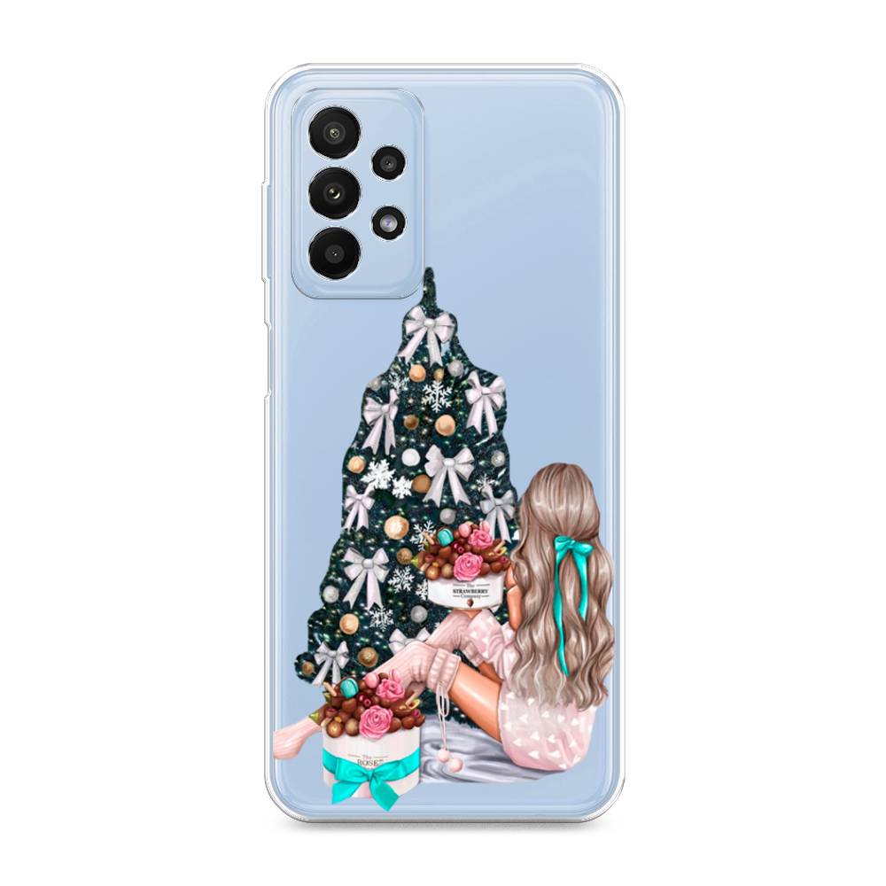 

Чехол для Samsung Galaxy A23 "New Year", Зеленый;бежевый;голубой, 2105050-5
