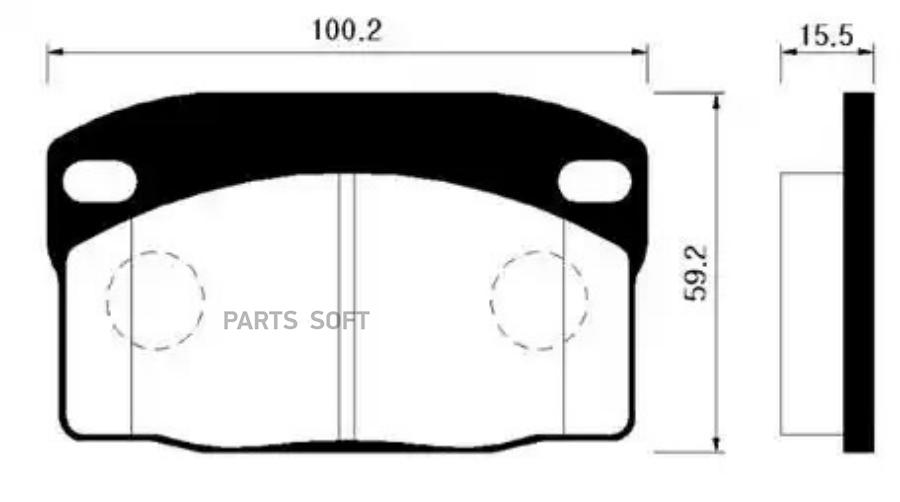 

Тормозные Колодки Hsb Hp2003