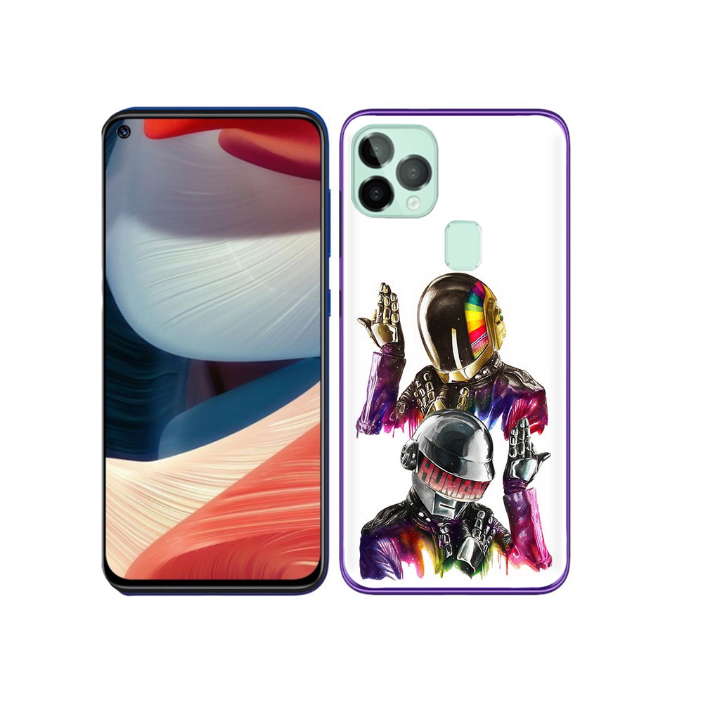 

Чехол MyPads Tocco для Oukitel C22 диско космонавты, Прозрачный, Tocco