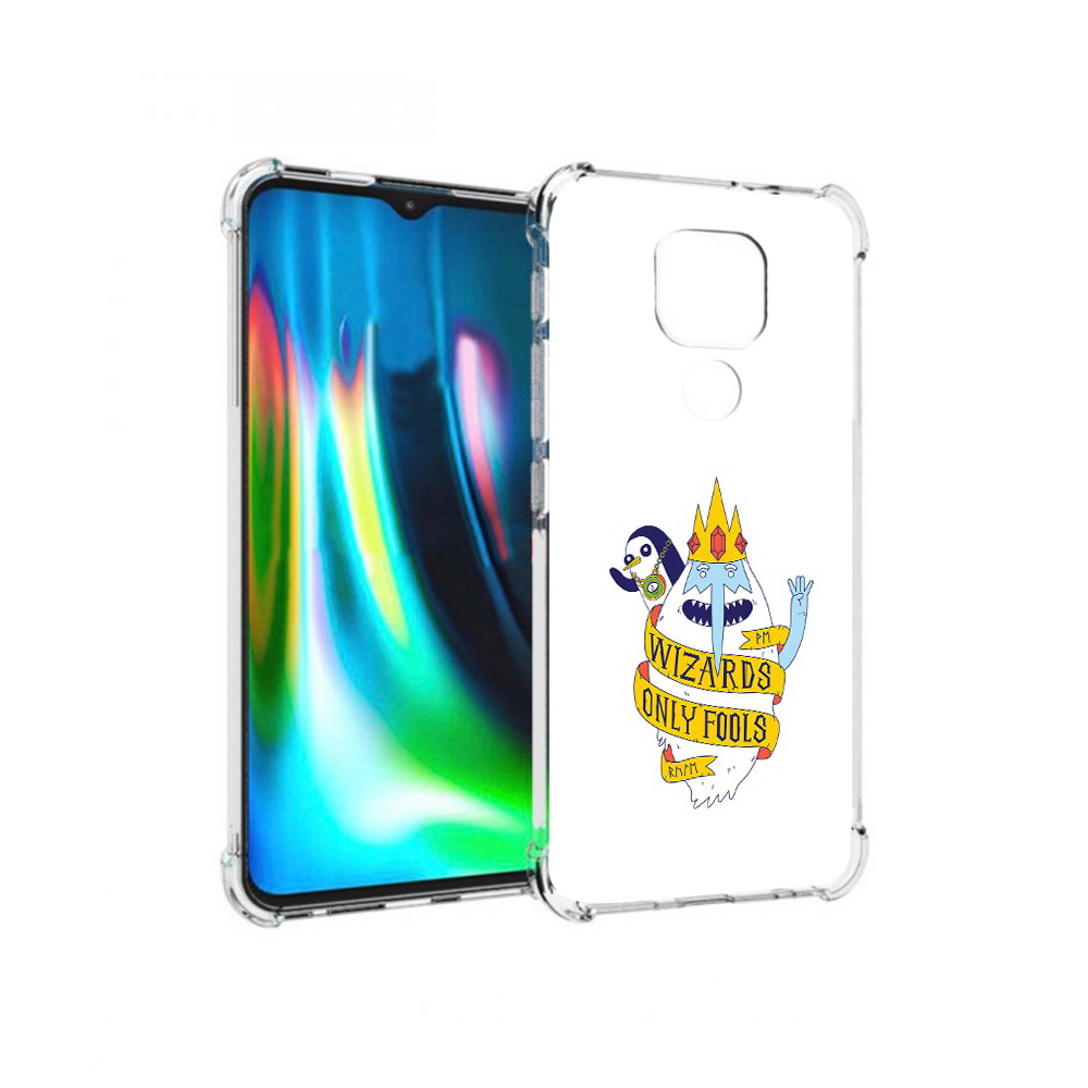 

Чехол MyPads Tocco для Motorola Moto G9 Play время приключений снежный король, Прозрачный, Tocco