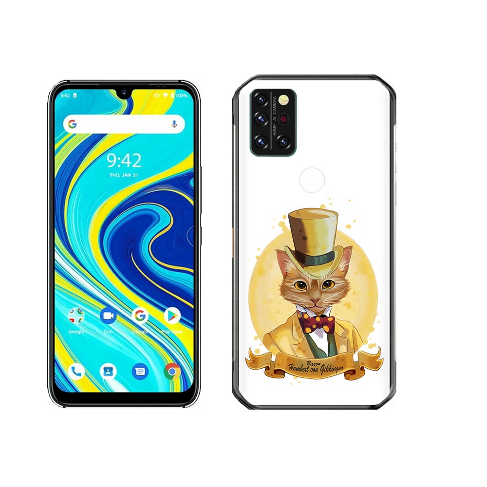 

Чехол MyPads Tocco для Umidigi A7 Pro кот юрист, Прозрачный, Tocco