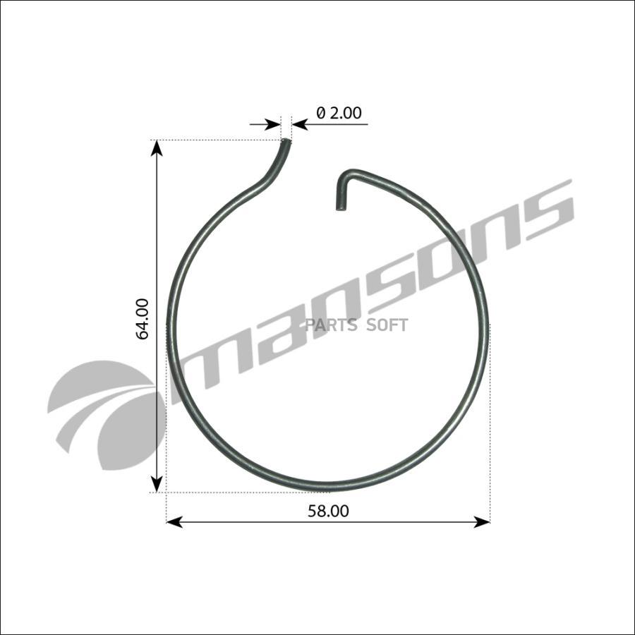 

Кольцо Стопорное Ступицы 1Шт Mansons 300170