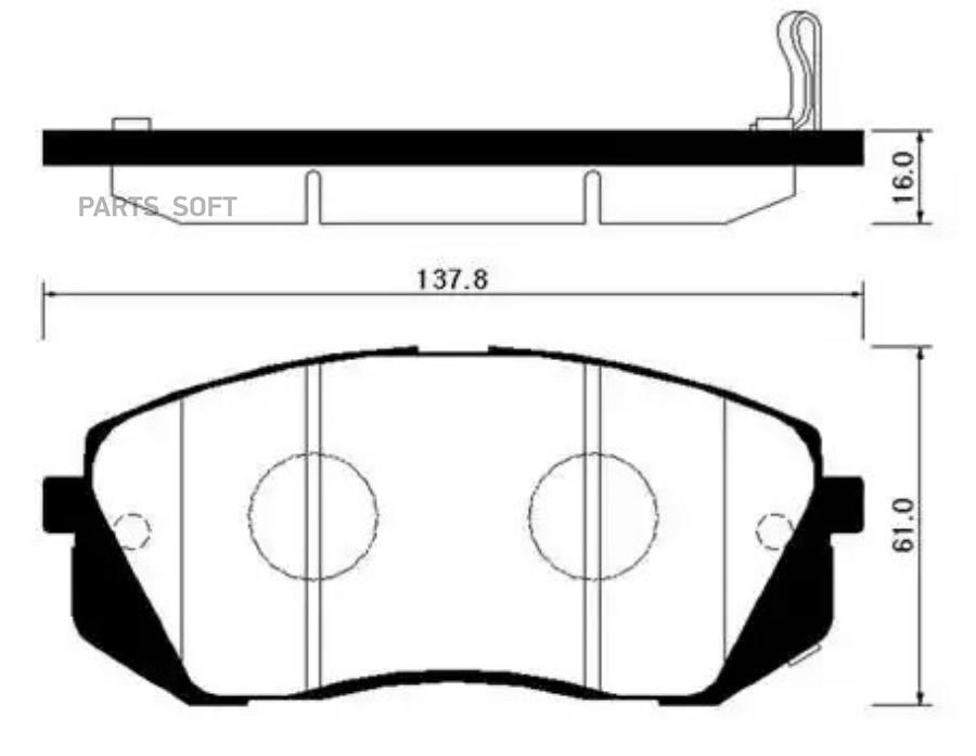 

Тормозные Колодки Hsb Hp1040