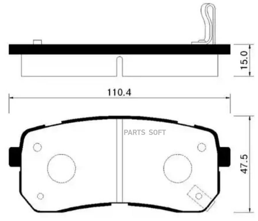 

Колодки Тормозные Дисковые Задн Hyundai: H1 07-09, Grand Starex 07-09, Veracruz 07-09, Ix5