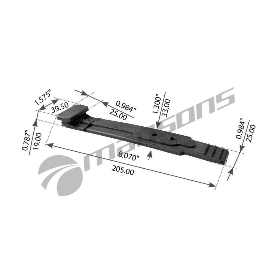 Держатель Брызговика Mercedes Actros 9415220067 70 1Шт Mansons 700008