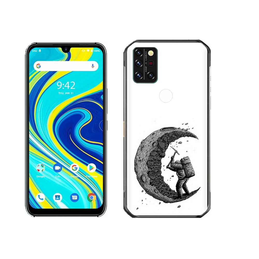 

Чехол MyPads Tocco для Umidigi A7 Pro камненная луна, Прозрачный, Tocco