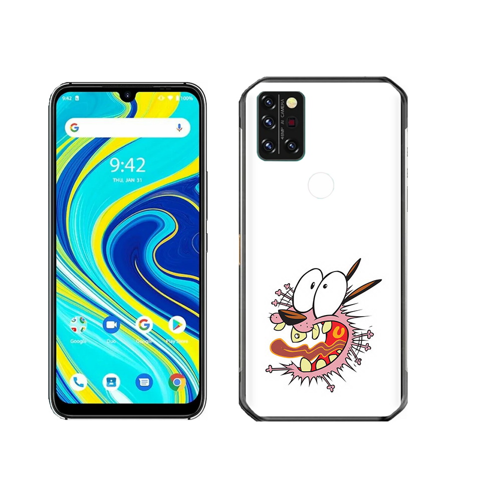 

Чехол MyPads Tocco для Umidigi A7 Pro испуганный бобик, Прозрачный, Tocco