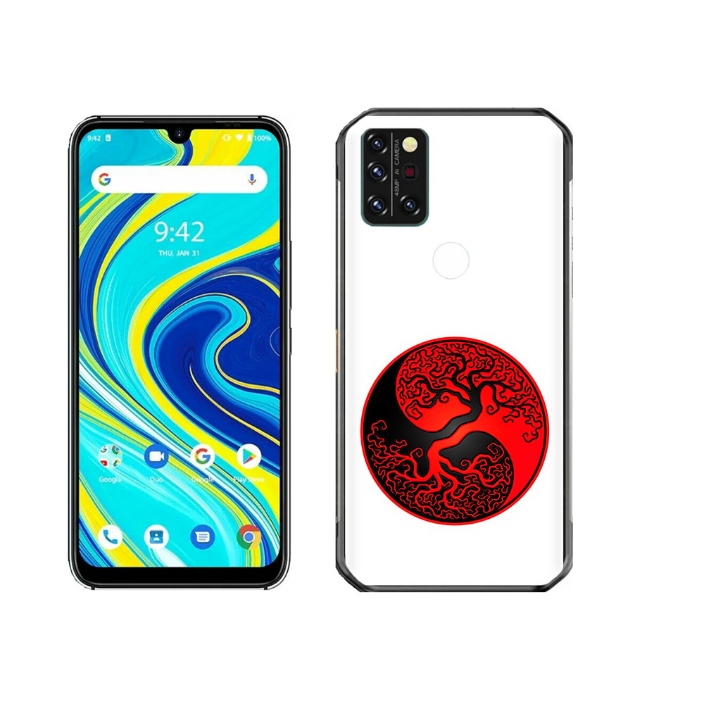 

Чехол MyPads Tocco для Umidigi A7 Pro инь янь дерево, Прозрачный, Tocco