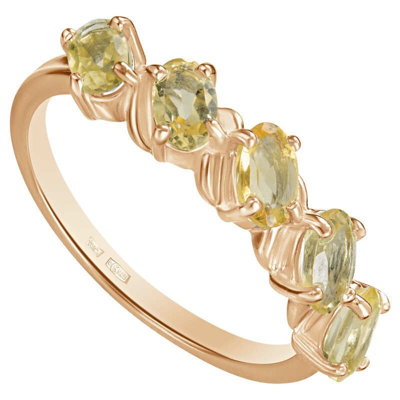 

Кольцо из серебра с цитрином р., LAZURIT-ONLINE 799103, 799103