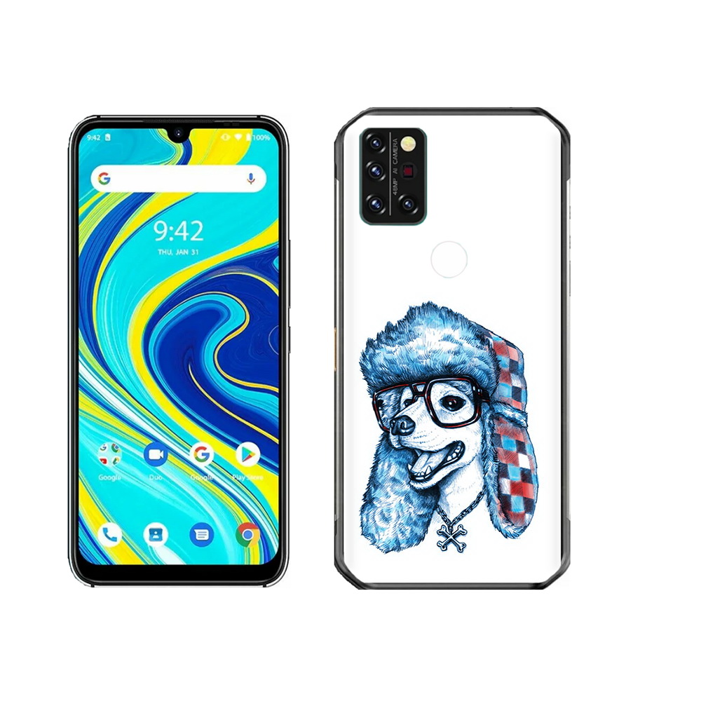 

Чехол MyPads Tocco для Umidigi A7 Pro зимний пес, Прозрачный, Tocco