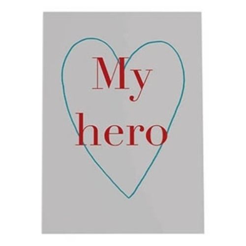 Открытка O'Paper Paper O'My hero with heart