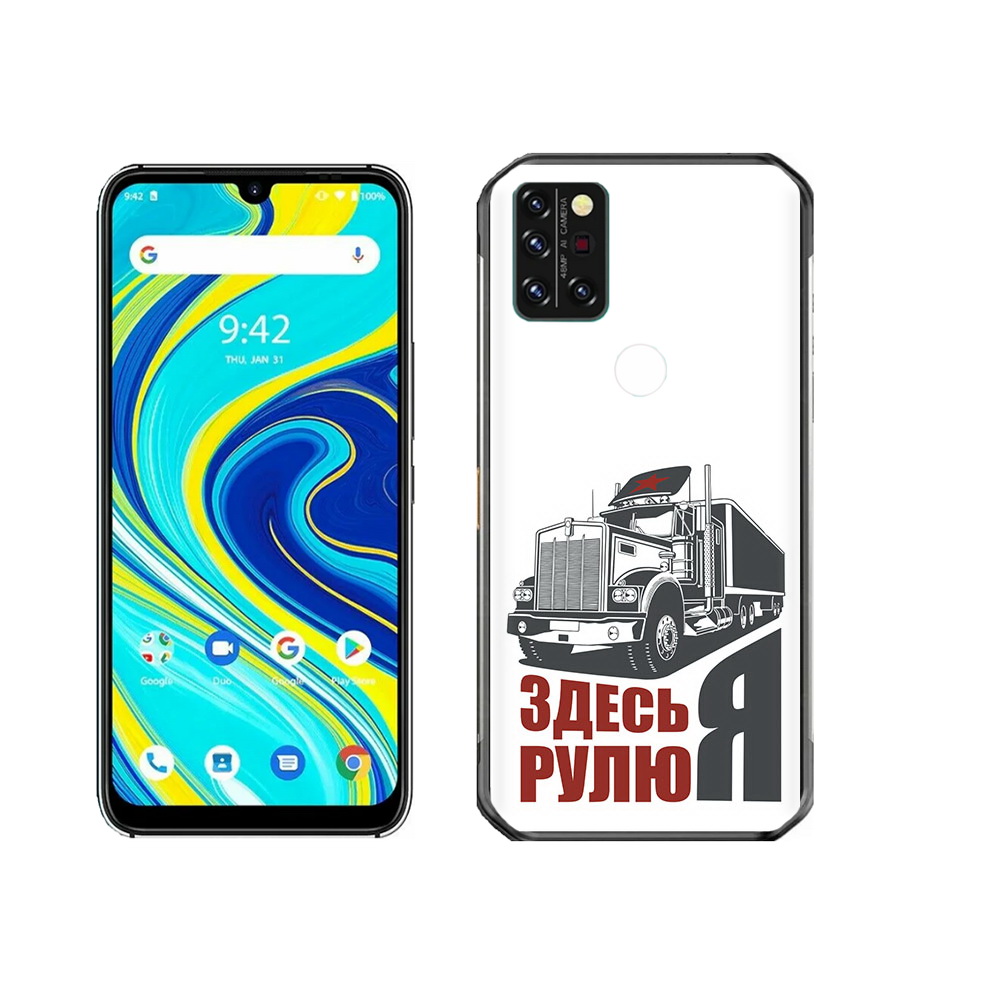 

Чехол MyPads Tocco для Umidigi A7 Pro здесь я рулю, Прозрачный, Tocco