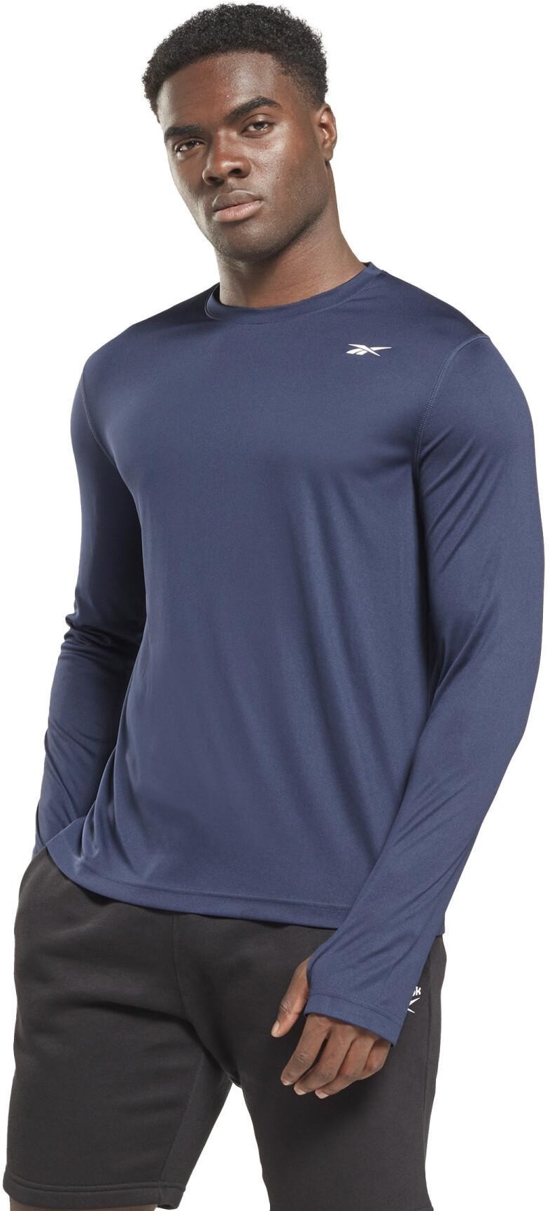 

Лонгслив мужской Reebok Train Ls Tech Tee синий XL, Train Ls Tech Tee