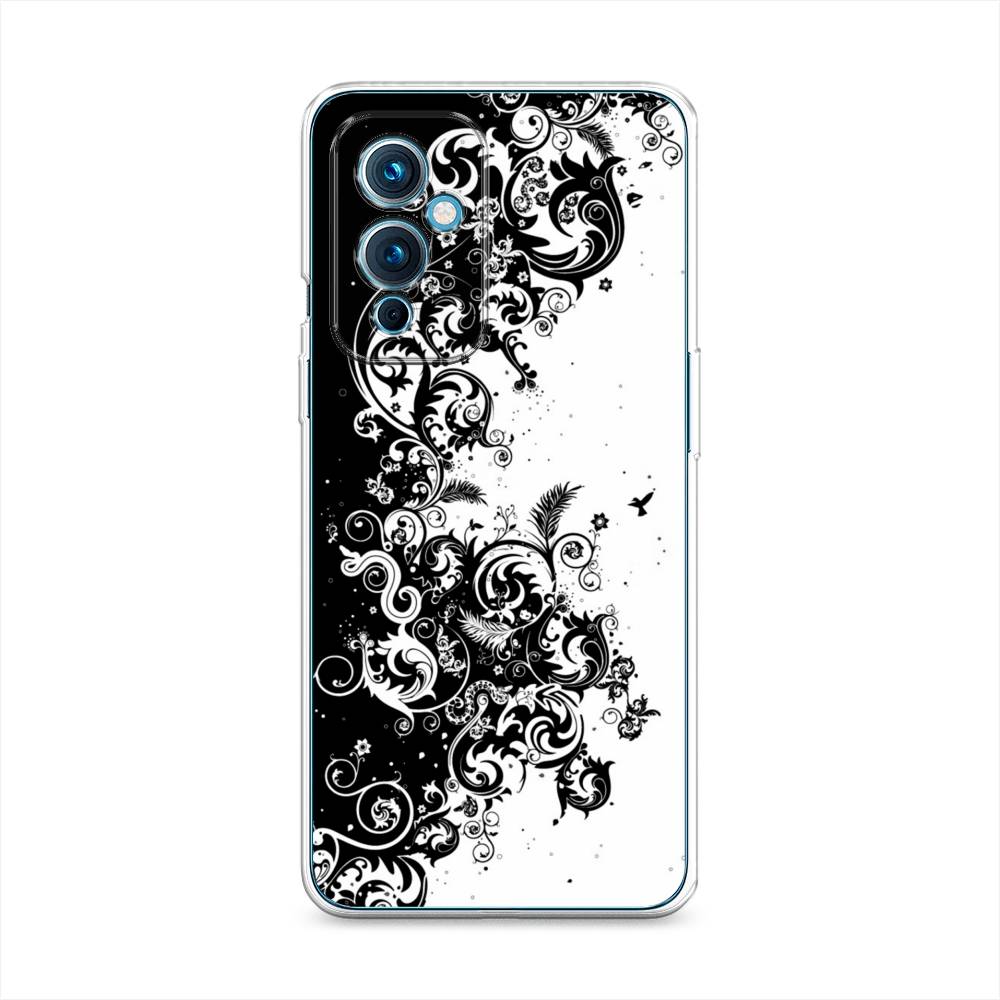 

Чехол на OnePlus 9 LE2110 "Черно белый узор", Белый;черный;серый, 152750-3