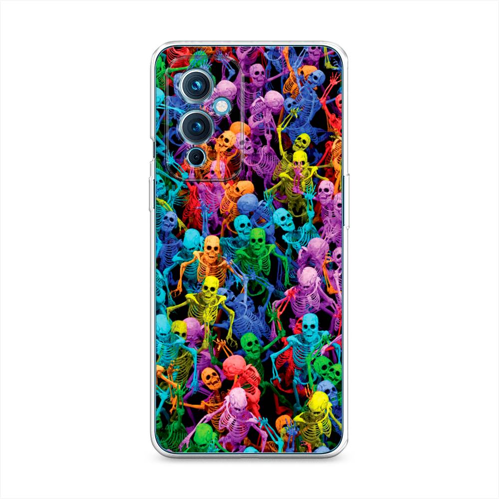 

Чехол на OnePlus 9 LE2110 "Вечеринка скелетов", Фиолетовый;желтый;оранжевый, 152750-6