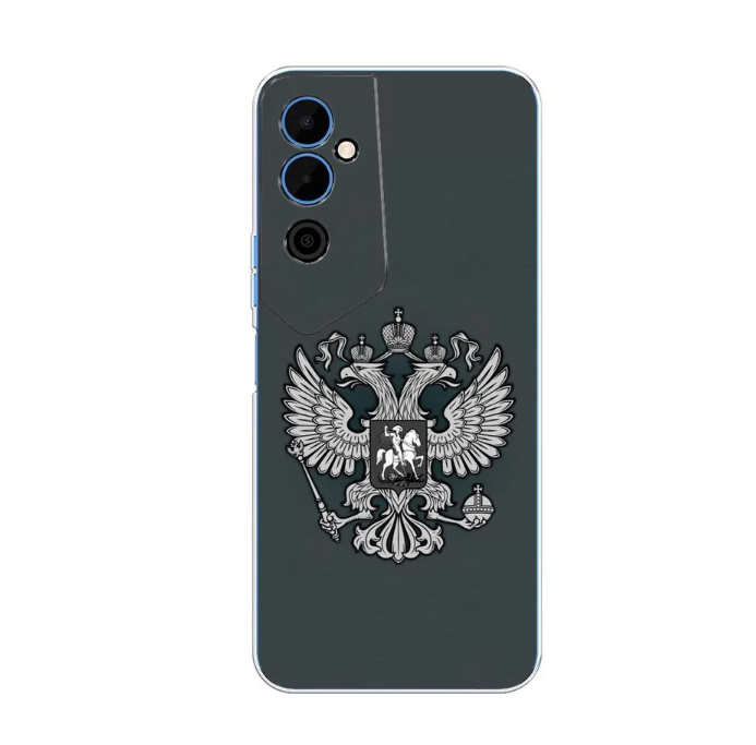 

Чехол Awog на Tecno Pova Neo "Герб России серый", Разноцветный, 302150-5
