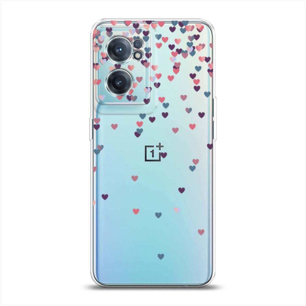 

Чехол на OnePlus Nord CE 2 5G "Посыпка сердечки", Розовый;фиолетовый, 152650-3