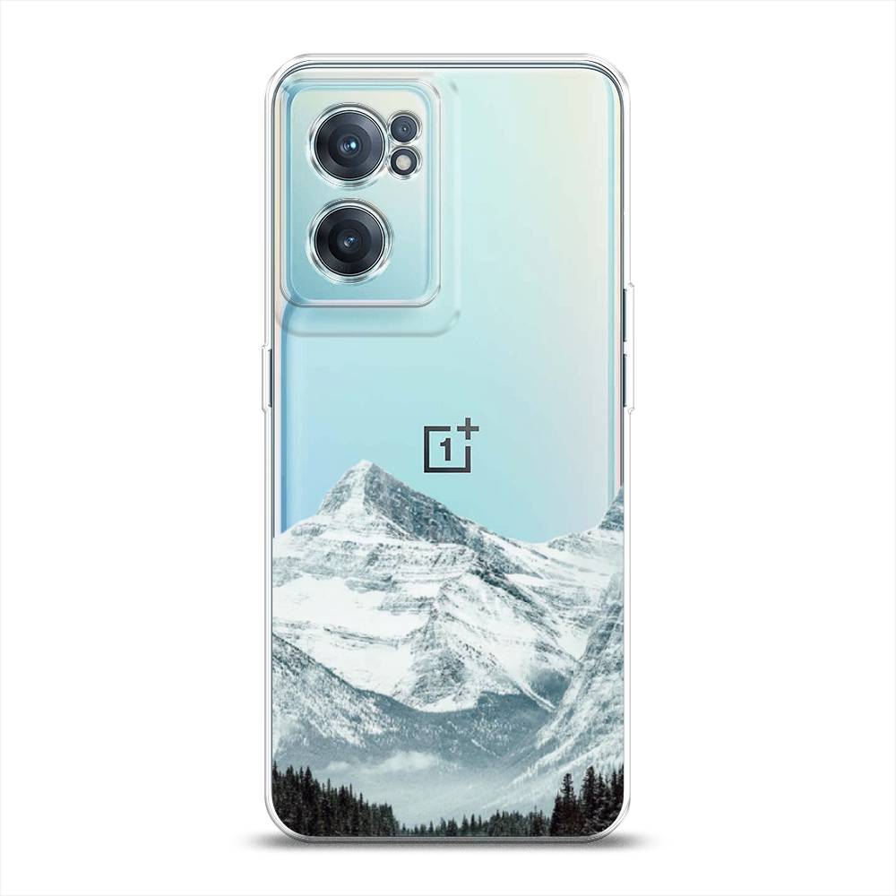 

Чехол на OnePlus Nord CE 2 5G "Горы арт 1", Белый;зеленый, 152650-2