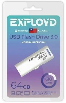 

Флешка Exployd 630 64 ГБ черный (EX-64GB-630-Black), 630