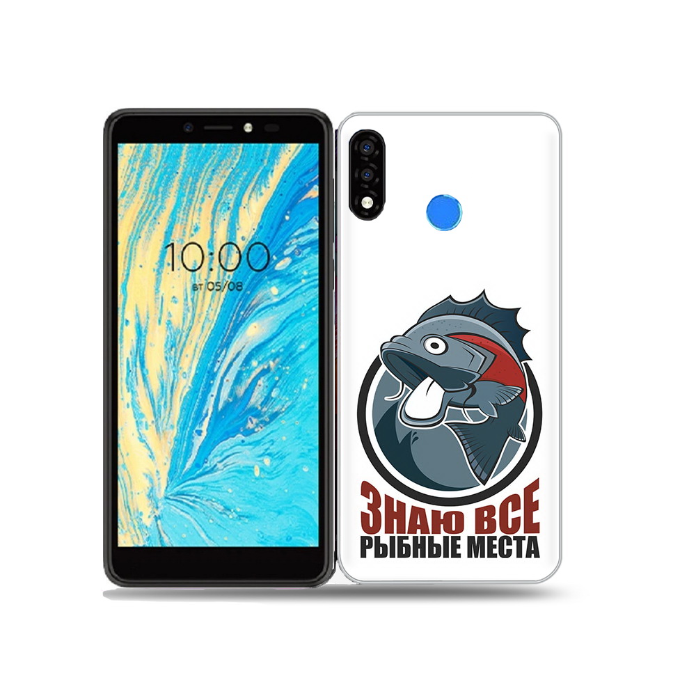 

Чехол MyPads Tocco для BQ 5740G Spring знаю все рыбные места, Прозрачный, Tocco