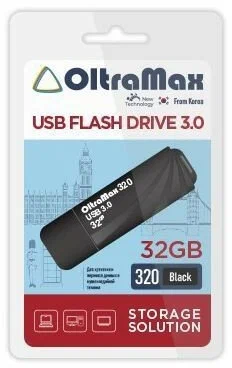 

Флешка EXPLOYD 320 32 ГБ черный (OM-32GB-320-Black), 320