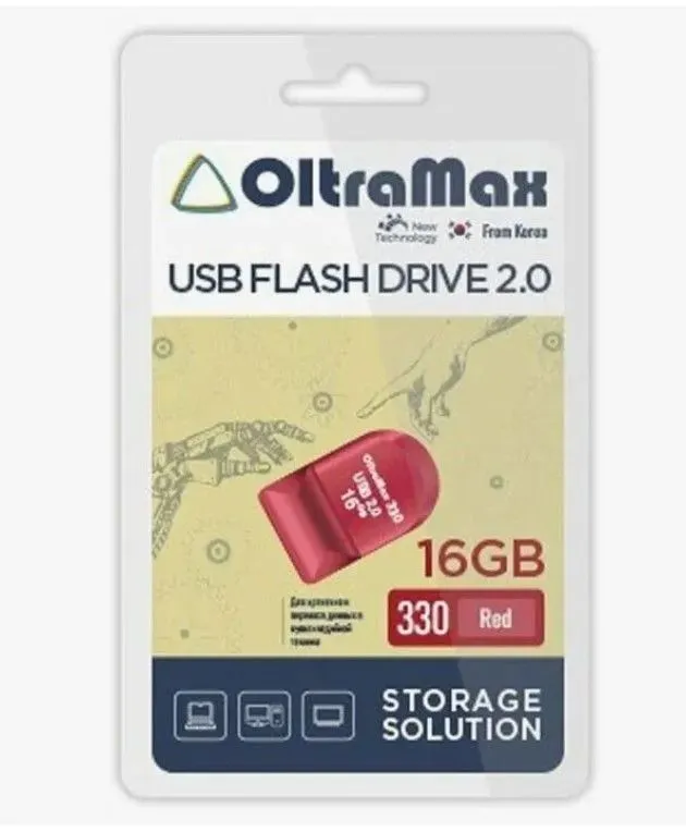 

Флешка Exployd 330 16 ГБ красный (OM-16GB-330), 330