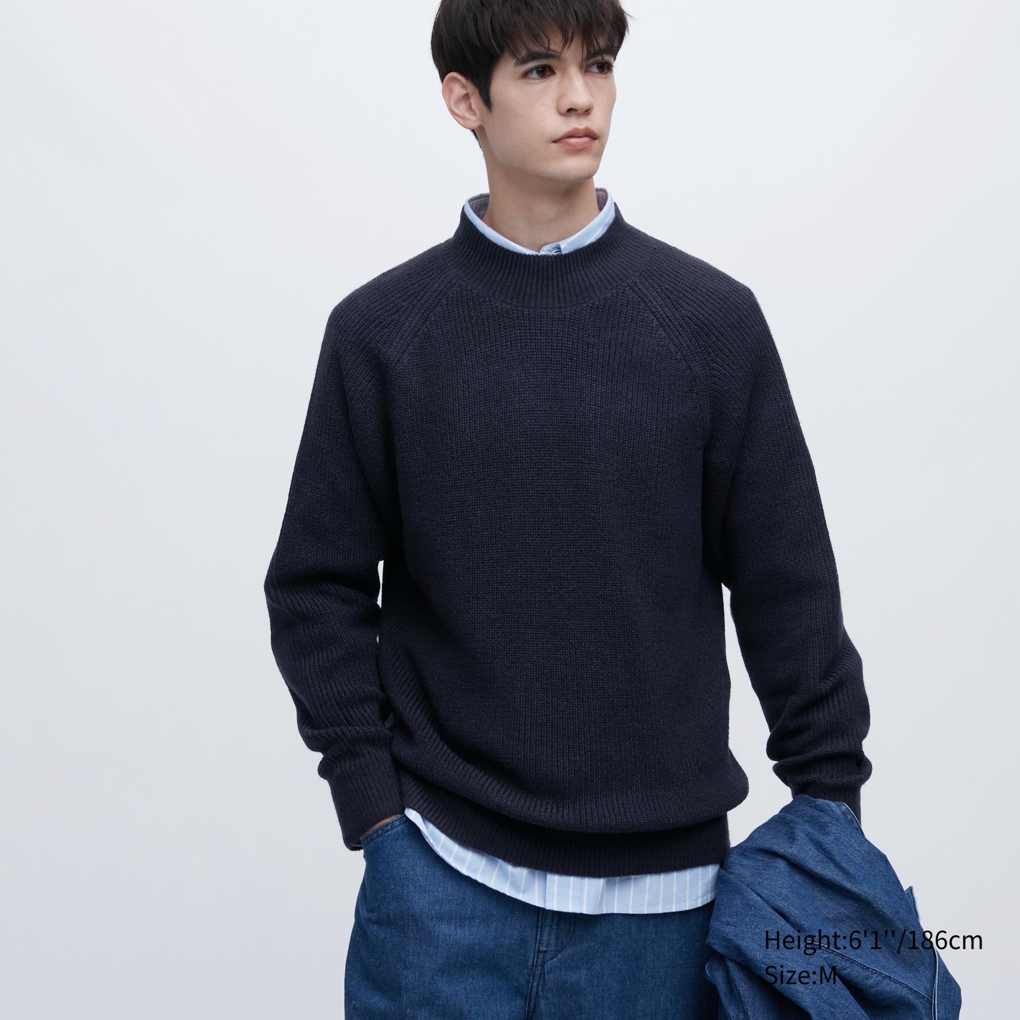 Джемпер мужской UNIQLO 453762COL69 синий 2XS (доставка из-за рубежа)
