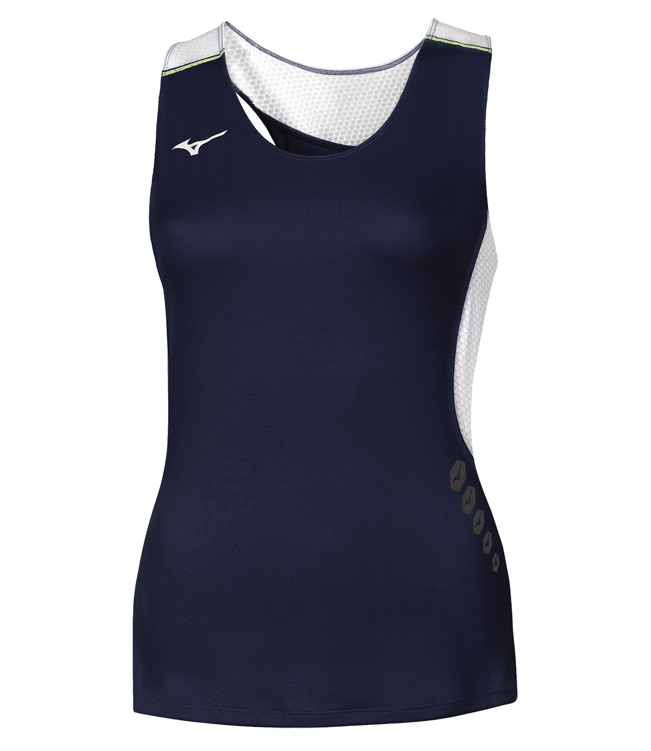 

Майка женская Mizuno U2EA7201 синяя XS, Синий, U2EA7201