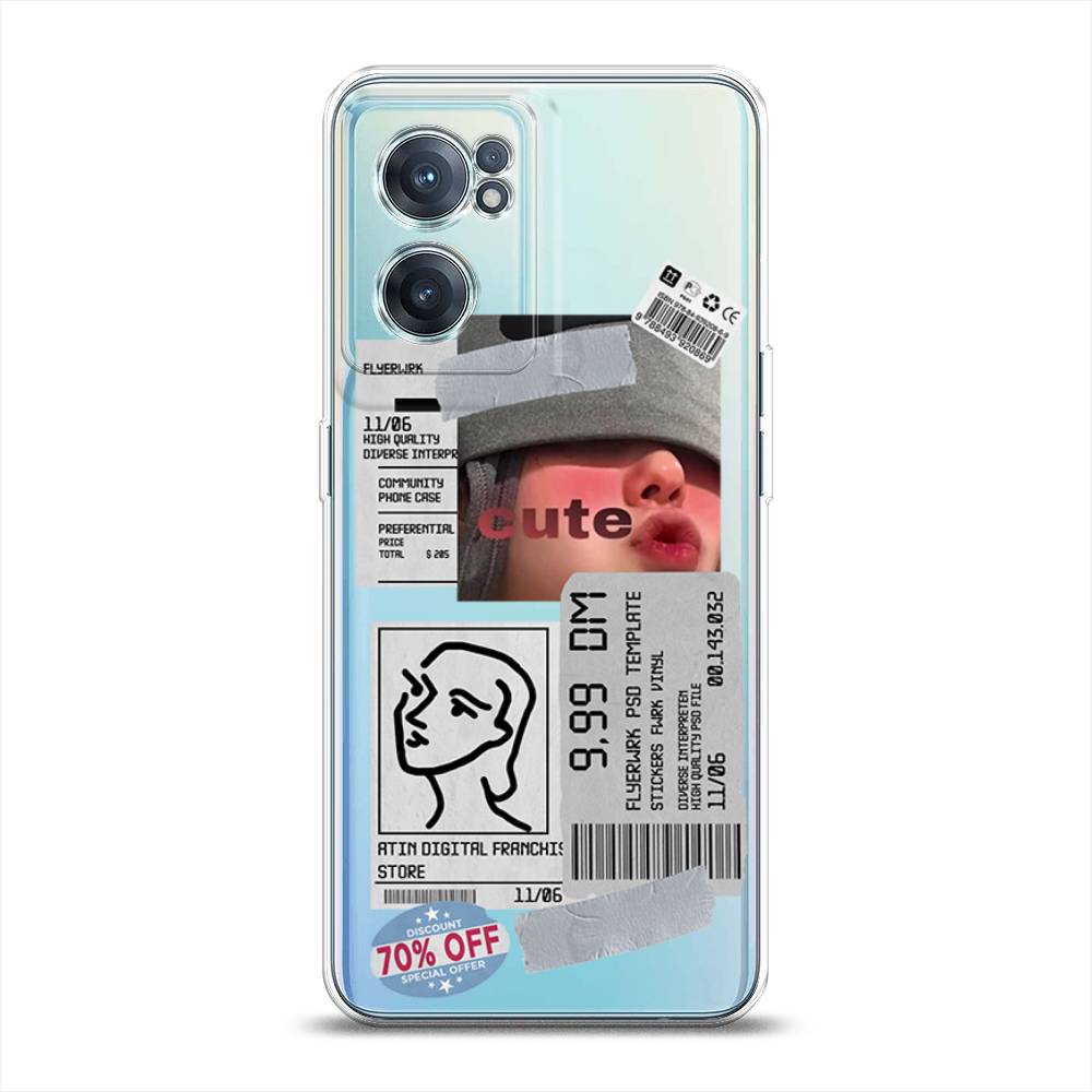 

Чехол на OnePlus Nord CE 2 5G "Cute girl collage", Розовый;серый;голубой, 152650-6